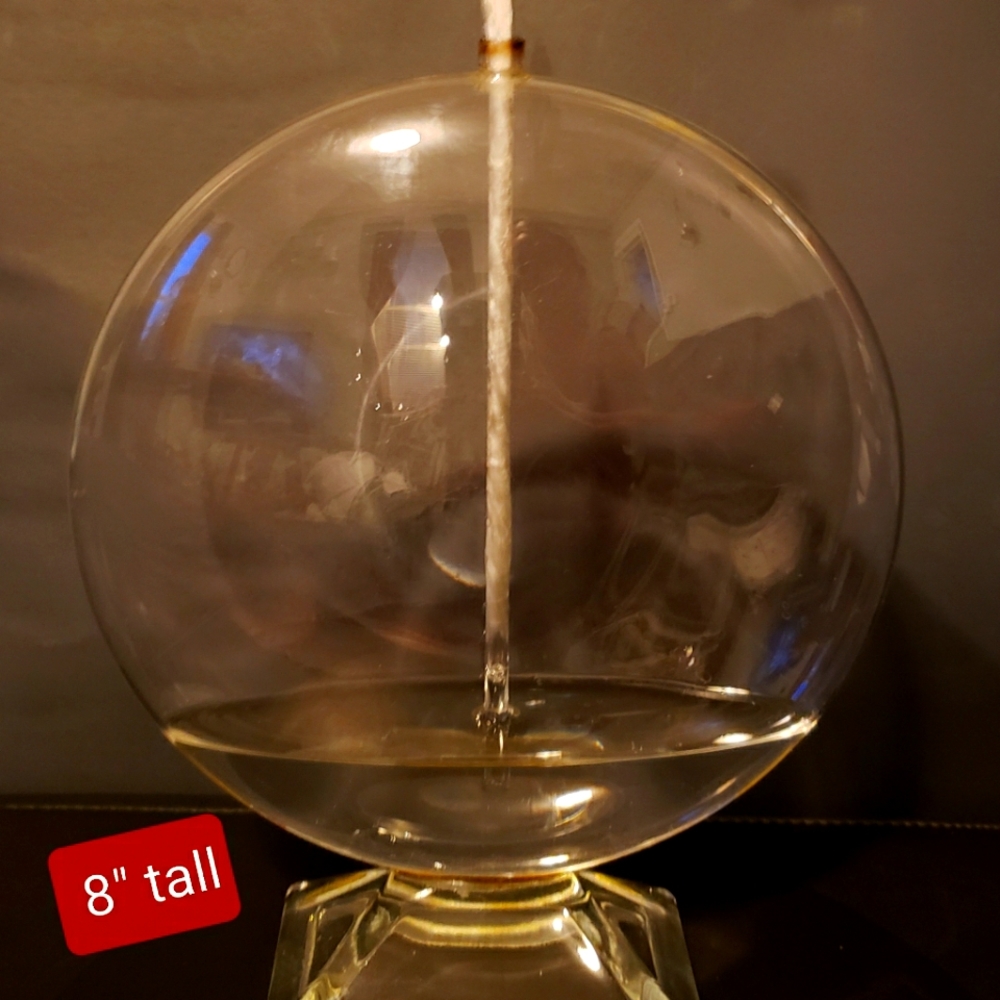 Firefly Refillable Liquid Bliss Round Glass Oil Candle 